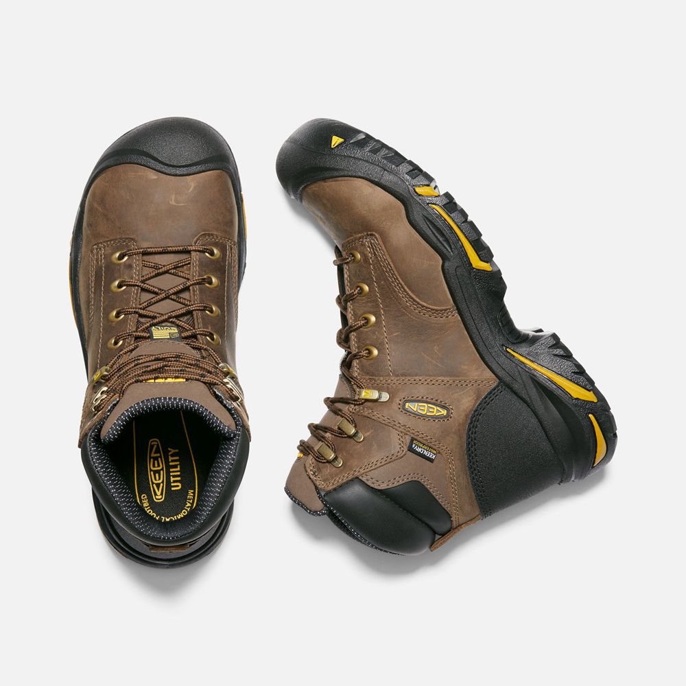 Keen Laarzen Heren Bruin - Mt Vernon 6\" (Steel Toe) - 28057-ZOGI